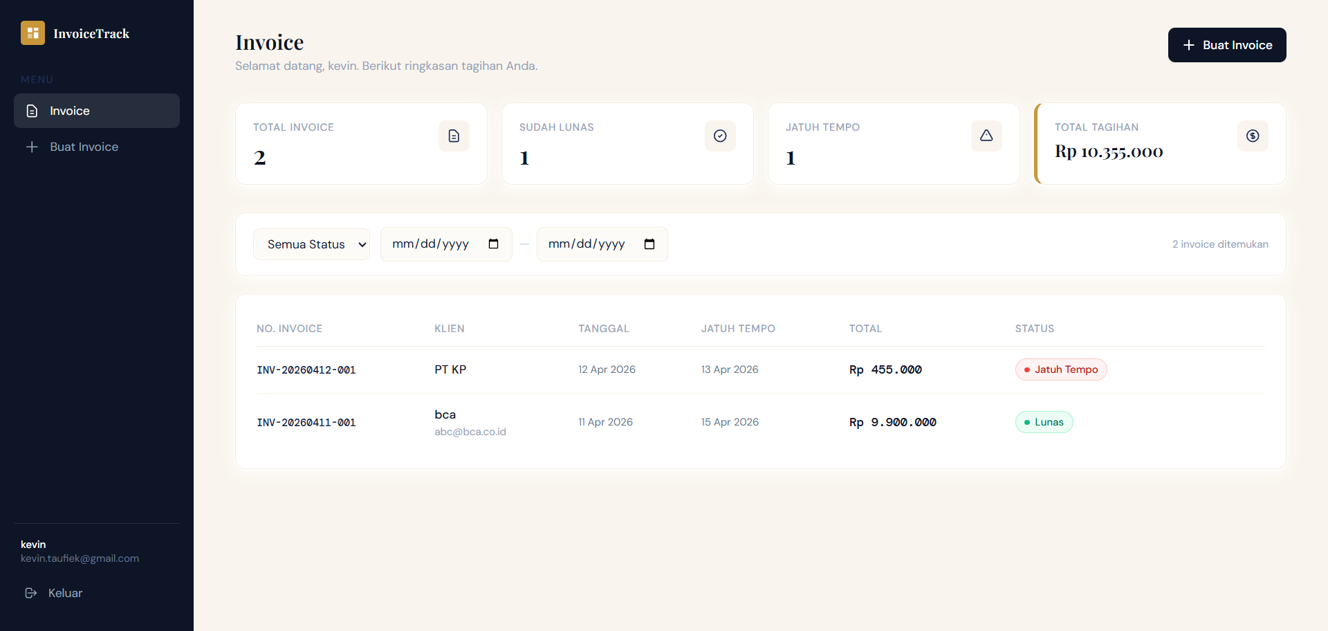 Invoice Payment Tracker